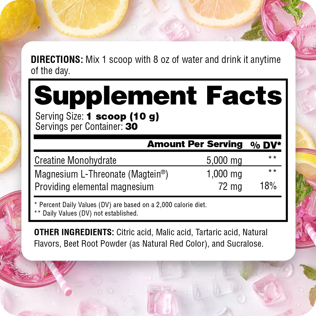 Creatine + Magnesium L-Threonate (Magtein®)
